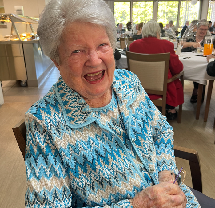 Brenda Murnane’s has had 33 years in care and is still smiling