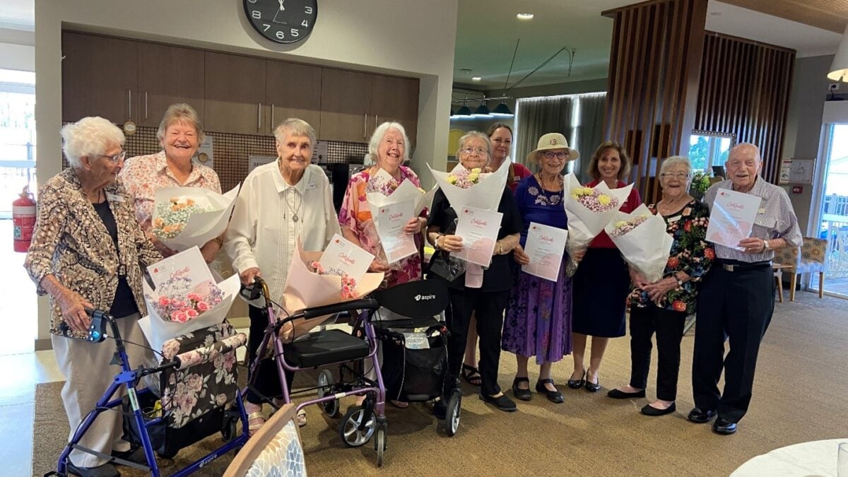 Magnificent Nine celebrate 25 years at Bolton Clarke retirement village