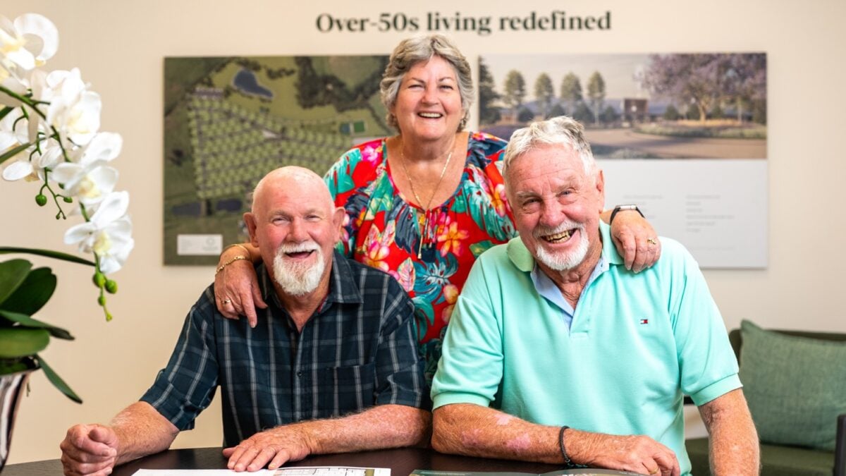 Three friends are moving to a land lease community together